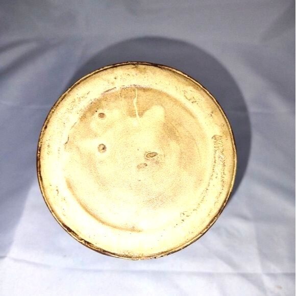 Vintage Brown Stoneware Cheese Crock from Christmas '87 5"X3.5" - Picture 4 of 6